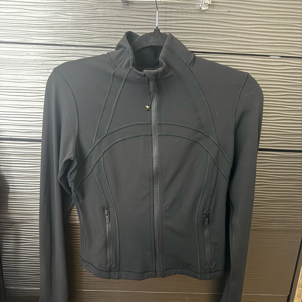 Womens Black lululemon CROPPED define Jacket NULU